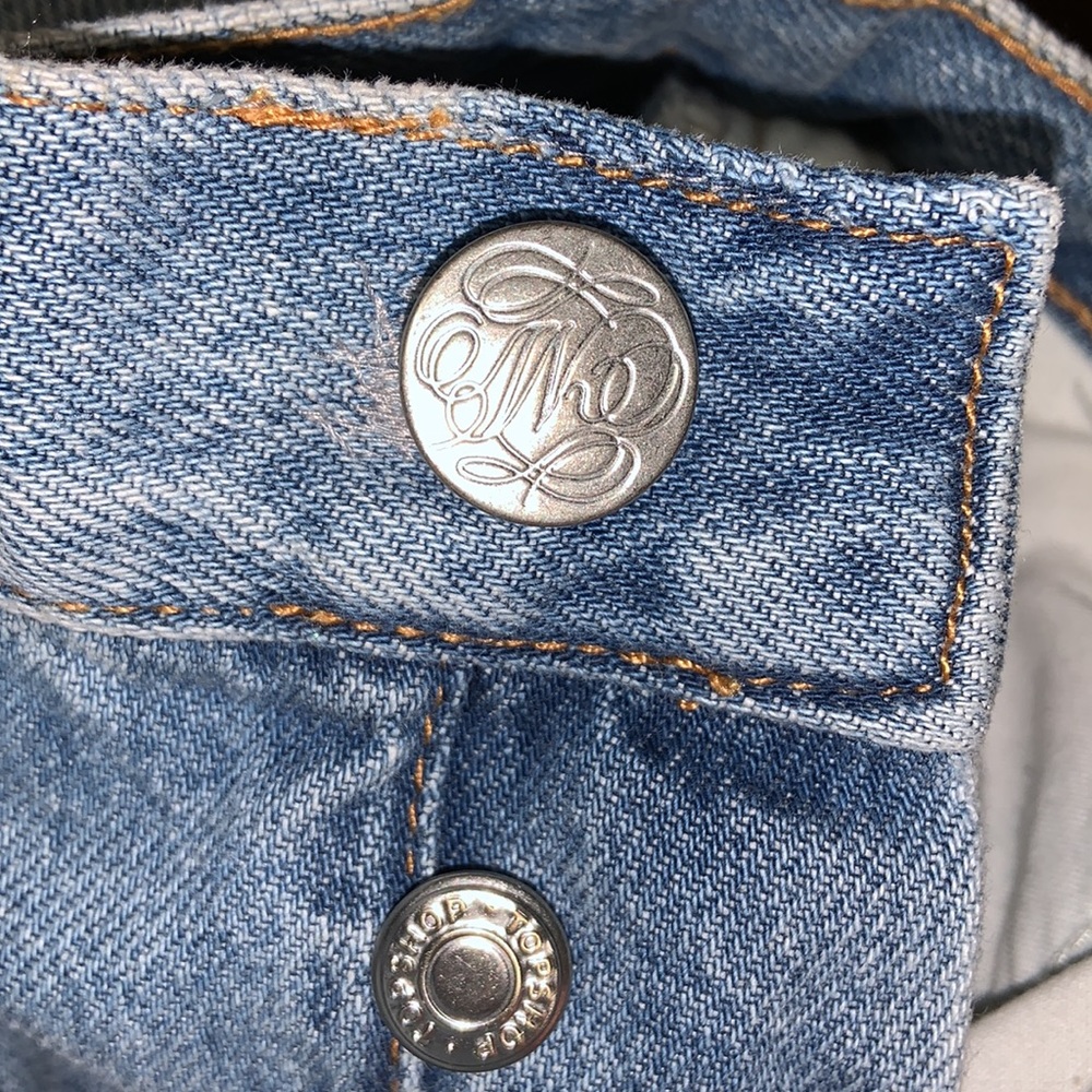 NWOT TopShop Kort Straight Leg Jeans - Picture 11 of 12
